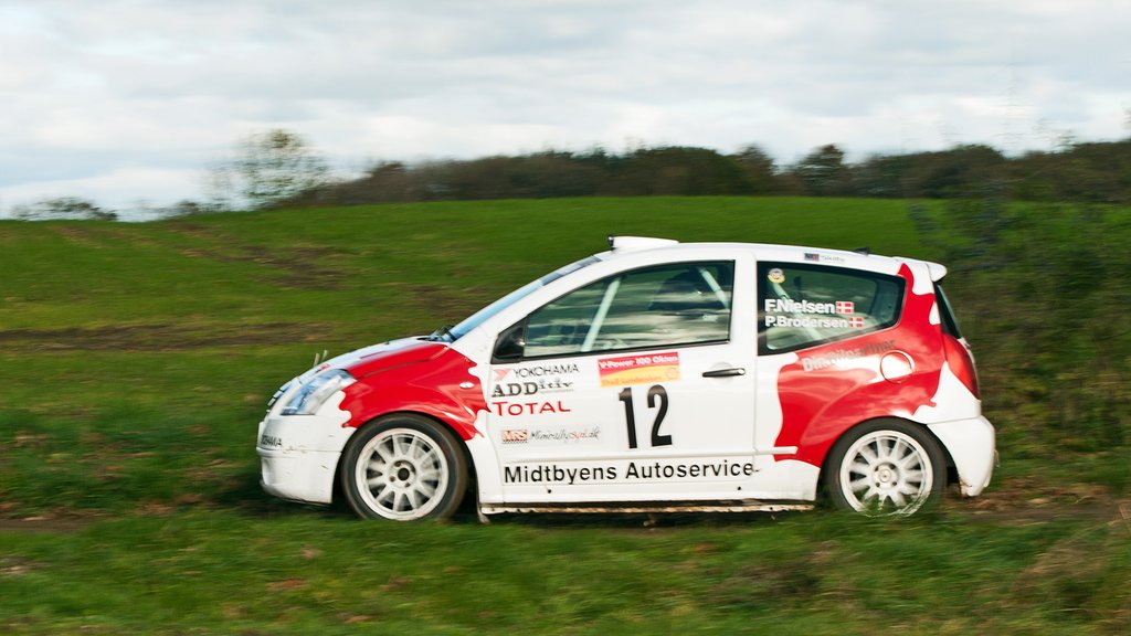 Frank Nielsen og Per Brodersen havde et hårdt rally, som blev kørt uden servostyring
(Foto: rallypics.dk – Viggo Johansen)